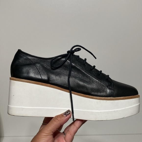 Steve Madden Kimber Platform Oxford Leather Shoes - Picture 9 of 15